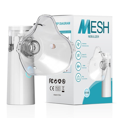 Foreign Trade Household Portable Compressed Micro-Mesh Nebulizer Handheld Mute Bilateral Baby English