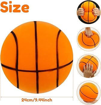 Home Indoor Toddler Children's Ball Elastic Ball Toy Silent Racket Basketball