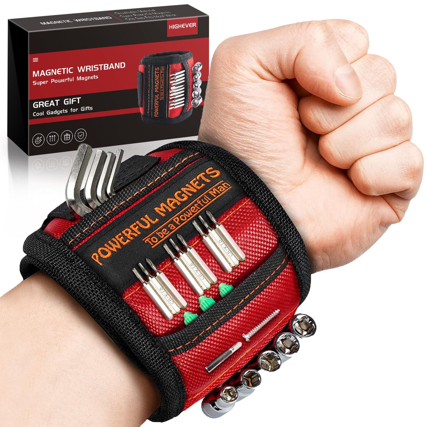 Fifteen-Compartment Powerful Magnetic Wristband