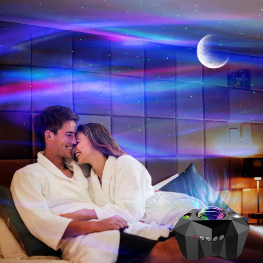 KS™Usb Water Pattern Bluetooth Music Ocean Star Projector Lamp